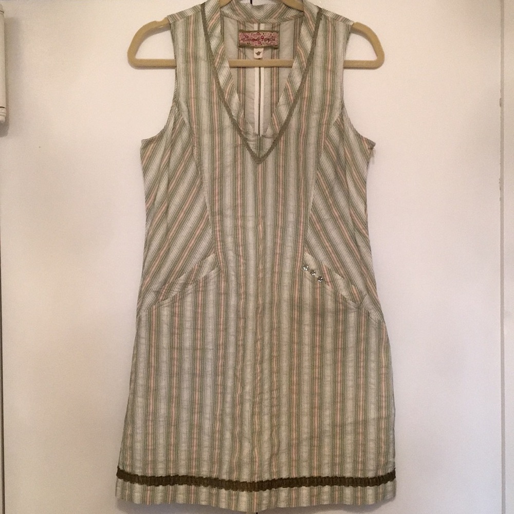 Burning Torch | Anthropology Striped Cotton Dress